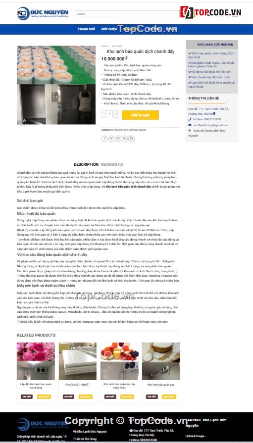 kho lạnh,kho đông lạnh,kho bảo quản đông lạnh,Sharecode website kho đông lạnh cực xịn